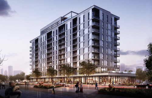 Exterior Walls Installed At Illinois Medical District’s New Gateway Apartments
